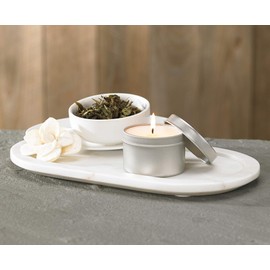 Westin White Tea Candle in a Tin - Hand-Poured, Soy Candle in Tin - Signature White Tea Scent - 4 oz. - Set of 3