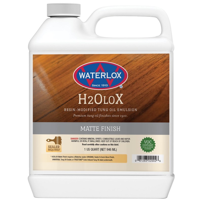 Waterlox H2OLoX Water Based - Matte Finish - Quart