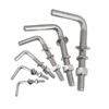 (20 Pieces) M6x40mm L Shaped Threaded Bolt Kits 304 Stainless