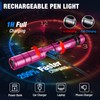 WORKPRO Rechargeable Pen Light, Mini Flashlight, 2 Pack Ultra-Compact EDC