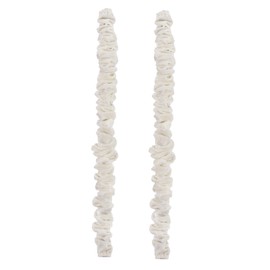 Chandelier Fabric Cord Cover 2 Pack Cream White Chandelier Chain Cover 70.8 inches Flannel Fabrics Decorative Cord Hider Cable Management