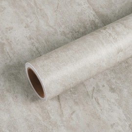 VEELIKE 354''x32'' Wide Concrete Contact Paper Textured Light Concrete Wallpaper for Bedroom Bathroom Removable Kitchen Countertop Peel and Stick Waterproof Concrete Vinyl Wallpaper for Walls Garage