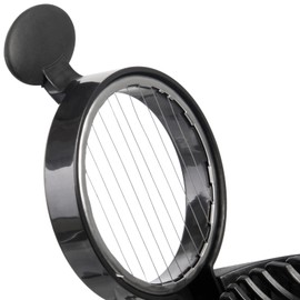 wenco Premium Egg Slicer, For 5 mm Thin Egg Slices, Rustproof Stainless Steel Cutting Wires, Dishwasher Safe, Plastic, Black