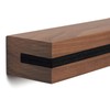 Buchenbusch urban design Key Hook Walnut Felt Insert Black (72
