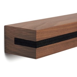 Buchenbusch urban design Key Hook Walnut Felt Insert Black (72 Variants), Modern Wood, Key Holder, Key Holder