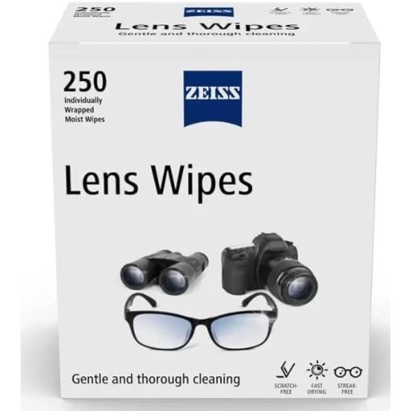 CARL ZEISS ZEISS Lens Wipes Pack of 250 Individuly Wrapped
