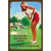Ontrada Blechschild 20x30cm gewölbt Golf it´s not Size of Your