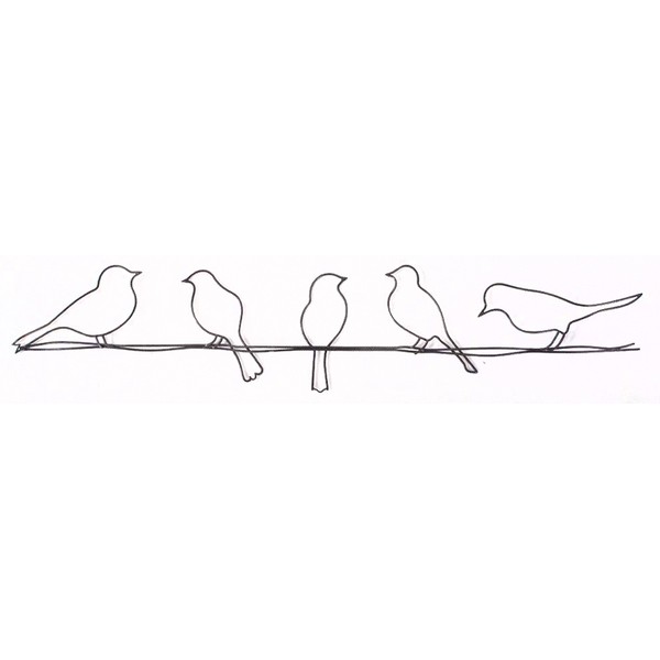 Graham & Brown 41-221 Bird on a Wire Metal Wall