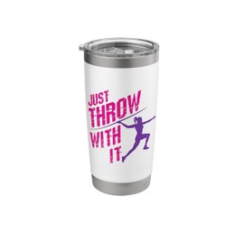Javelin Thrower Funny Track Field Women Just Throw with It Stainless Steel Insulated Tumbler