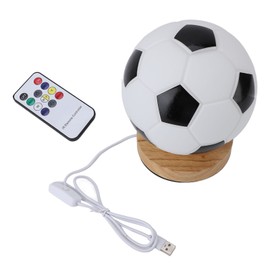Soccer 3D Lamp Night Light with Remote Control Timer Soft Lighting Dazzling Proof Soccer Ball Desk Lamp