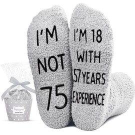 HAPPYPOP 75th Birthday Gift Ideas - Socks for 75 Year Old Birthday, Gifts for Old Men in Their 75s