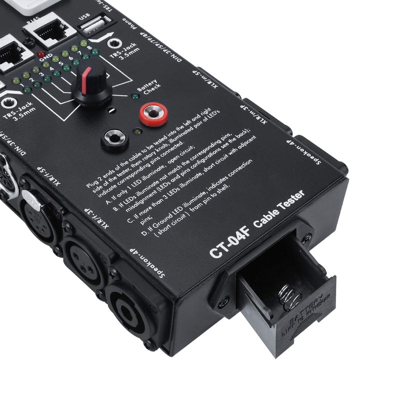 MFL. 13-Plug Audio Cable Tester Line Finder Black 13-in-1 Cables