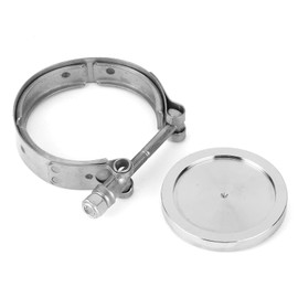 Car Flange Wastegate Block Off Kit External Blockoff Flange for 1.7" / 1.8" V-Band Wastegate