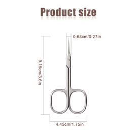 KINBOM Cuticle Scissors, Fine Small Scissors for Manicure Pedicure Beauty Grooming Curved Multi-Purpose Scissors for Fingernail Toenail Eyebrow Eyelash
