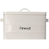 Home Basics Tin Canister Collection, 13-Liter Bread Box with Cover,