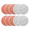 GreeSuit 10 Pack Replacement Steam Mop Pads for Bissell Spinwave