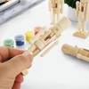 LOLYSIC 12 Pack Unpainted Nutcracker, Wooden Nutcracker Unfinished DIY Craft