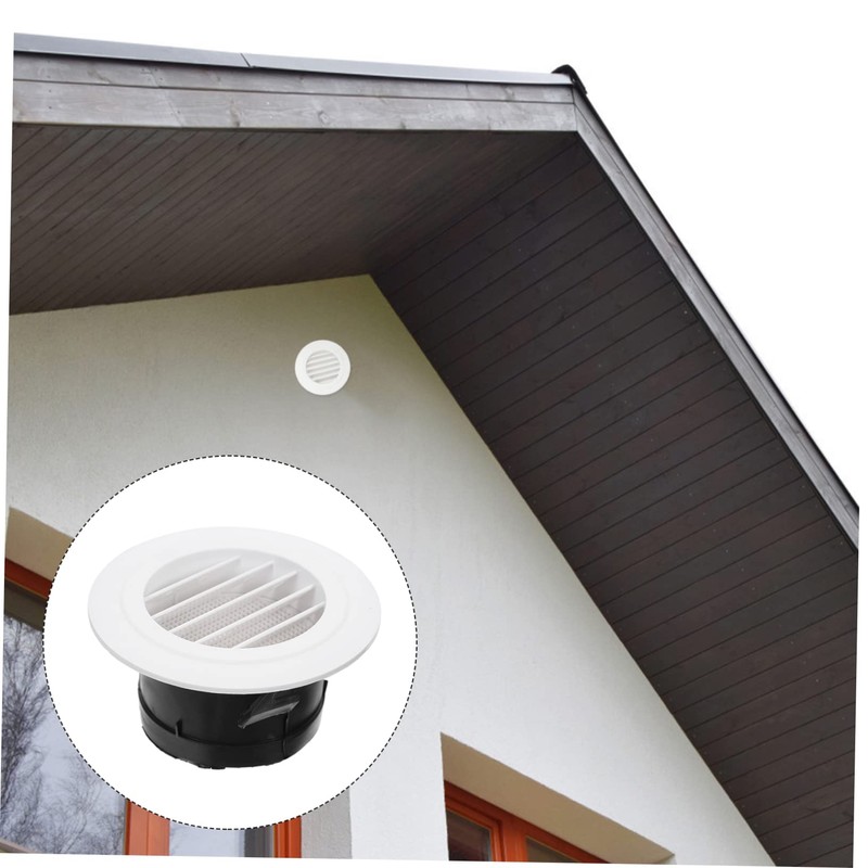Gatuida Round Air Vent Cover Soffit Air Exhaust Vent Grille