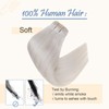 Easyouth Blonde Weft Human Hair Extensions Natural Human Hair Extensions