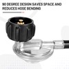 FATCANMA Vertical 6FT Propane Regulator and Hose, Universal Gas Grill