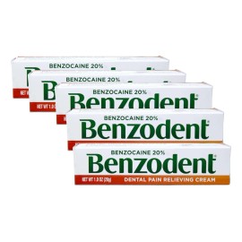 Benzodent Crema para Dolor Dental – Alivio Rápido para Encías y Dientes Sensibles – 1 oz