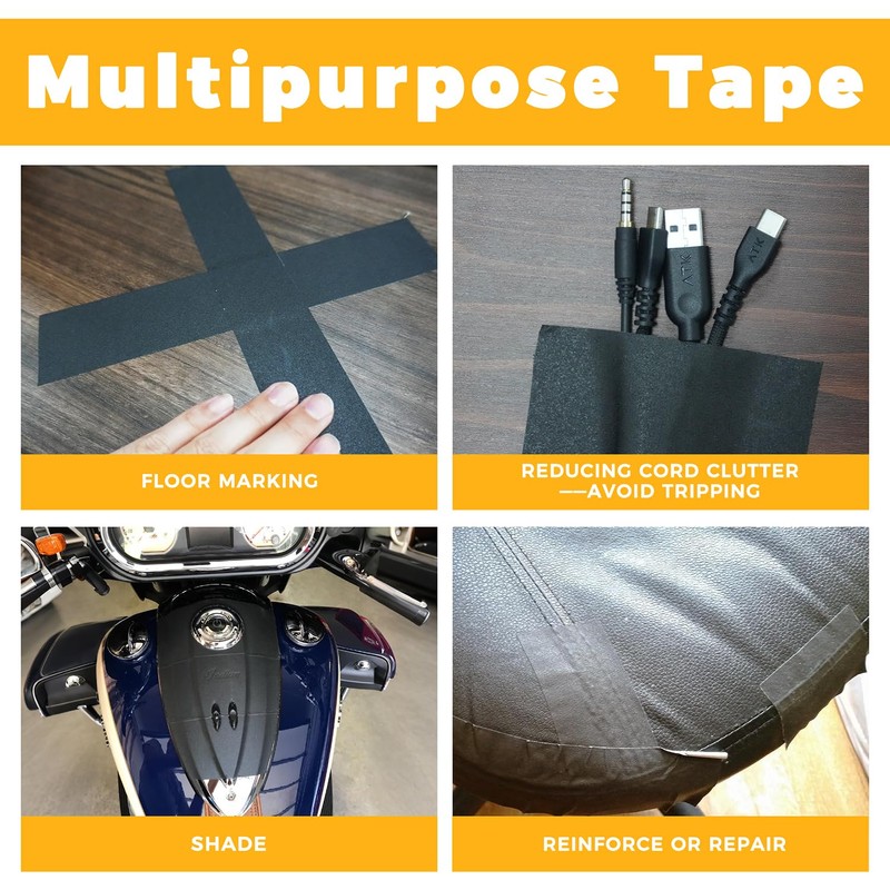 SWRT 12 Pack Gaffers Tape, 11 Mil Industrial Grade Gaffer