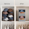 Homsorout Hat Organizer for Baseball Caps - 3 Pack Stackable