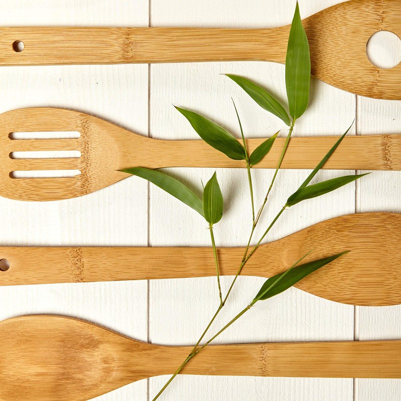 bambuswald Plastic-free and environmentally friendly kitchen utensil set (6 pieces)