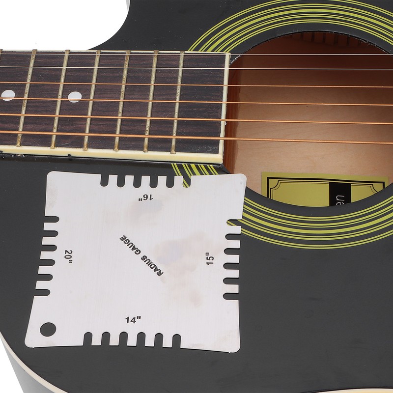 Guitar Measuring Set String Distance Height Radian Ruler Stainless Steel