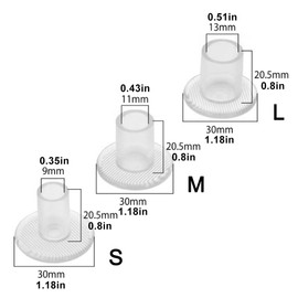 6 Pairs High Heel Protectors for Grass Heel, 3 Sizes Stiletto Heel Stoppers for Walking on Grass and Uneven Floor High Heels Outdoor Wedding Event Formal Occasions