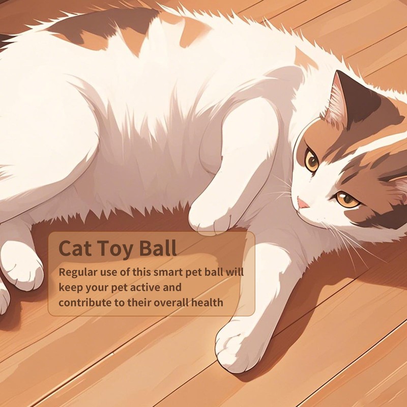 ZukQvrivelig Speedy Tail 2.0, Cat Ball Toy, Interactive Cat Toy