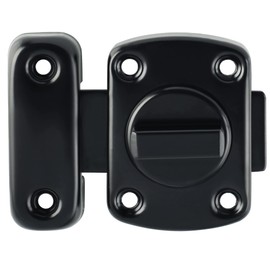 Alise Gate Latch Slide Bolt Latches Lock,Safety Double Sided Rotate Gate Hardware,SUS304 Stainless Steel Matte Black