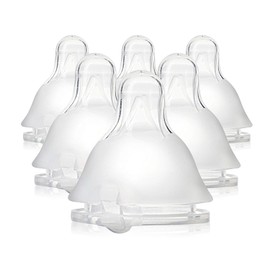 Evenflo Balance Plus - Pezones de cuello estándar para uso con botellas de cuello estándar Evenflo Balance Plus, flujo lento para 0 meses en adelante, paquete de 6