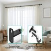 AMZSEVEN Adjustable Curtain Rod Brackets, Metal Window Drapery Rod Hanger