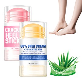 Urea Cream 60%, Hydrating and Anti-Cracking Foot Cream, Moisturising and Anti-Crack Foot Cream Foot Care Cream Urea Cream Relieves Extreme Dryness Cracking Feet (W+R, 40G)