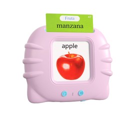 510 Words Spanish English Bilingual Talking Flash Cards Pink