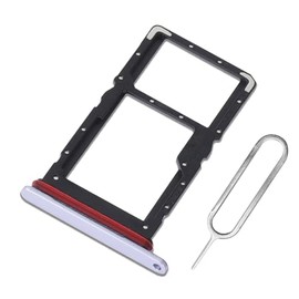 Eonpam Original DUAL SIM Card Slot Tray Holder Replacement for Honor 70 Lite Incl Sim Pin (White)