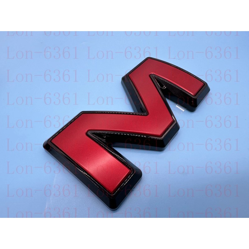 Auto Rear Tailgate GMC Red Black OVERLAY Emblem Badge Fit