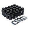 Cragar Standard Mag Lug Nut 7/16"-20 Black with Chrome Offset