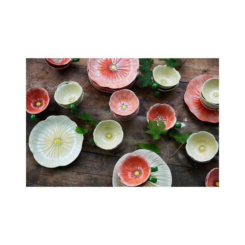 ByOn Poppy 5283908006 Tea Cup in Flower Shape Stoneware Red