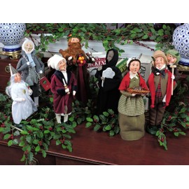 Byers' Choice Bob Cratchit & Tiny Tim Caroler Figurine 209 from The A Christmas Carol Collection