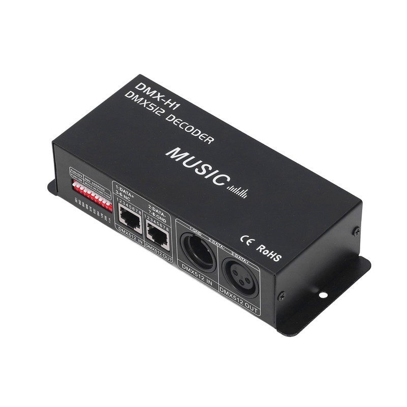 4 Channel DMX 512 Decorder Adjustable RGB Dimming LED Decorder