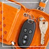 Mukojima MYS PLUS CATS Women's Smart Key Case, Camel Orange,