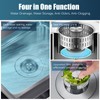 Kitchen Sink Drain Strainer, 4 in 1 All Stainless Steel