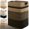 Degeyoyo Laundry Hamper, 95L Tall Laundry Basket with Leather Handles,