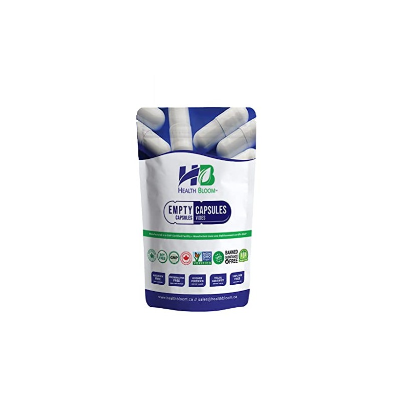 1000 Empty Vegetable Capsules Size 3 Natural. Halal. Kosher. Hypoallergenic.
