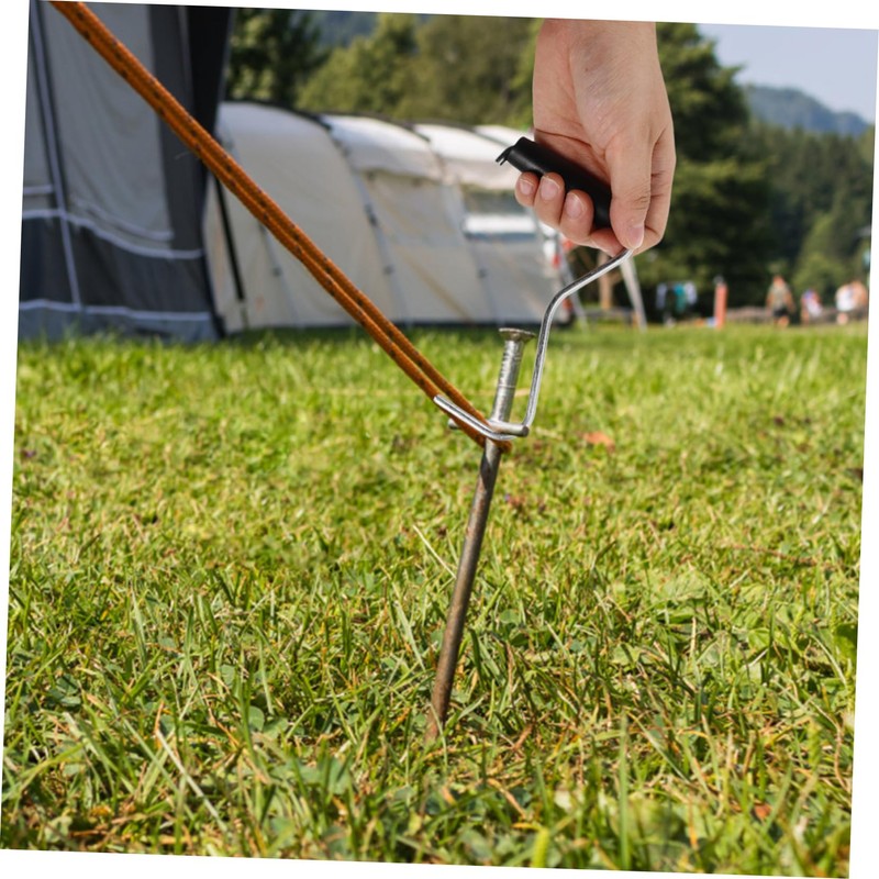 Mobestech Camping Tent Ground Nail Puller Tent Stake Peg Remover