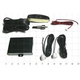 Digital LED Display, 2 Drill-in/White Sensors Car Backup System (SD2)