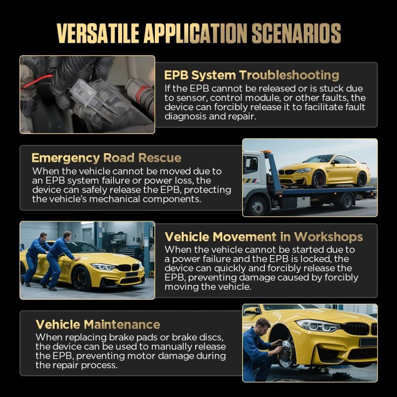 AUTOOL EPB Tool Electronic Parking Brake Tool Kit EPB Emergency