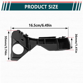 Icyhaws Bumper Bracket Set of 2, Compatible with 2003-2008 T0yota Corolla & Matrix, Front Driver & Passenger Side Bumper Support, Replaces TO1066142, TO1067142, 5211502061, 5211602061, 9608054